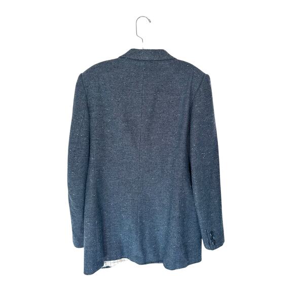 Vintage Light Academia Schoolgirl Preppy Academia Oversized Wool Blazer Size 10 - Picture 10 of 13